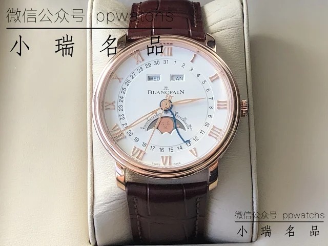 OM6654 玫瑰金壳，配定制鳄鱼皮表带